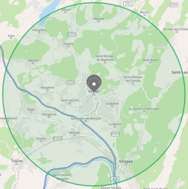 Zone d'intervention de RG CLEAN CAR : Voiron et ses alentours jusqu'à 10 km pour un nettoyage à domicile de qualité sans frais de déplacement.